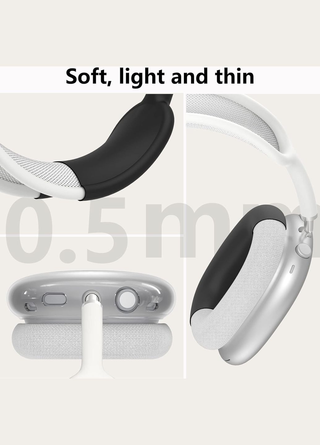 Чехол для Apple Airpods Max 2 / Airpods Max Ear Cups/Ear Pad/Headband Cover Black (ARS83286) ARS (343048128)