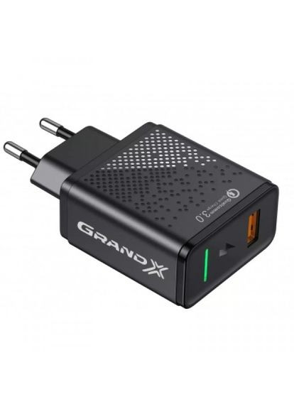 Зарядний пристрій Grand-X qc3.0 18w + lightning cable (268145298)