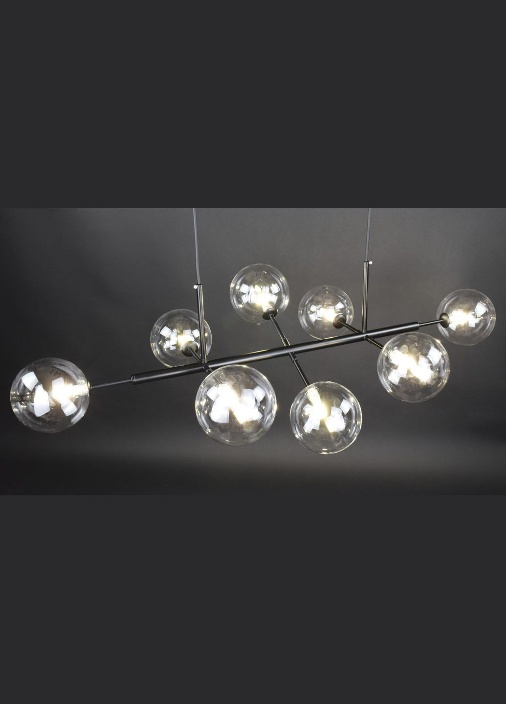 Люстра підвісна на 8 лампочок 27265 Чорний 30-150х52х118 см. Sunnysky (364497978)