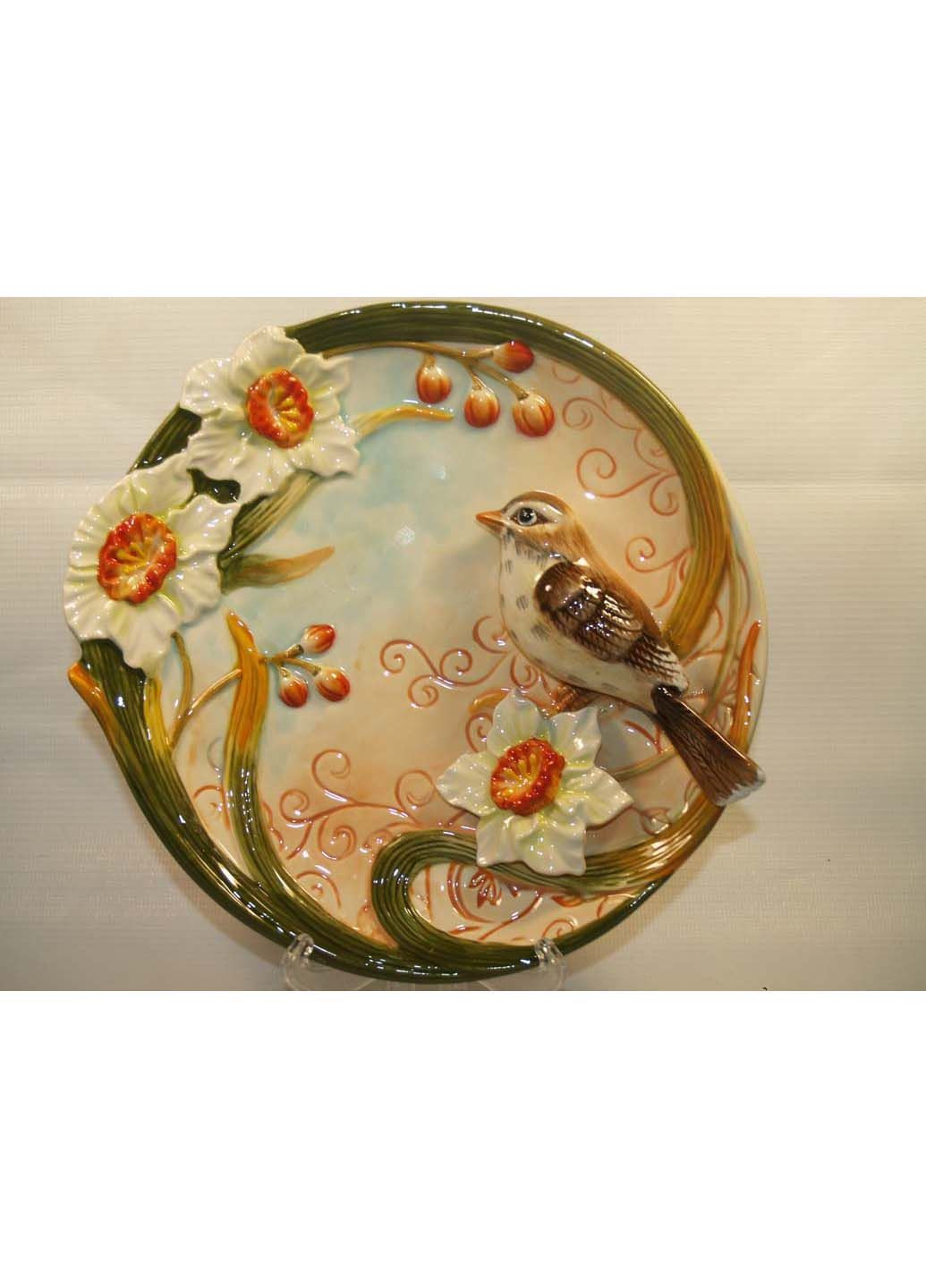 Декоративная тарелка Птичка в нарцисах Lefard (278263248)