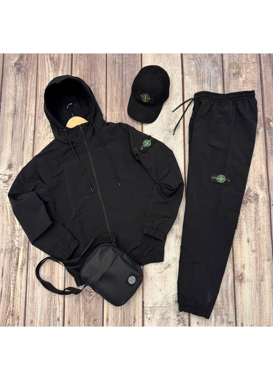 Спортивний костюм плащівка, кепка, сумка-месенджер No Brand (350199163)