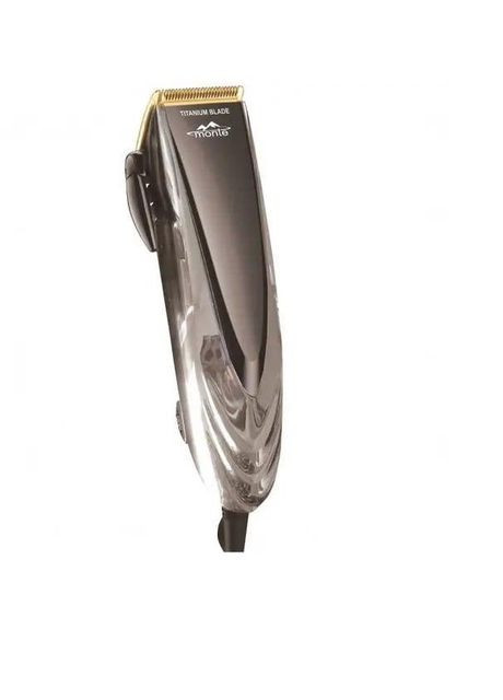 Машинка для стрижки волосся MT-C-5057 чоловіча стрижкова машинка 4 насадки Бронзовий 18 Вт Monte (299664442)