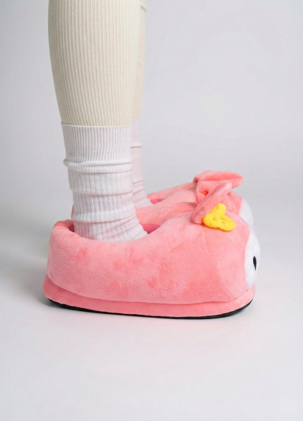 Капці іграшки Мелоді домашні дитячі для кігурумі аніме рожеві плюшеві Lalapka (370858919)