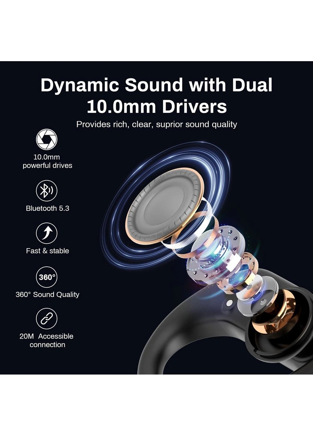 Бездротові навушники для спорту Athlete L19 Superior bass Dacom (299152861)