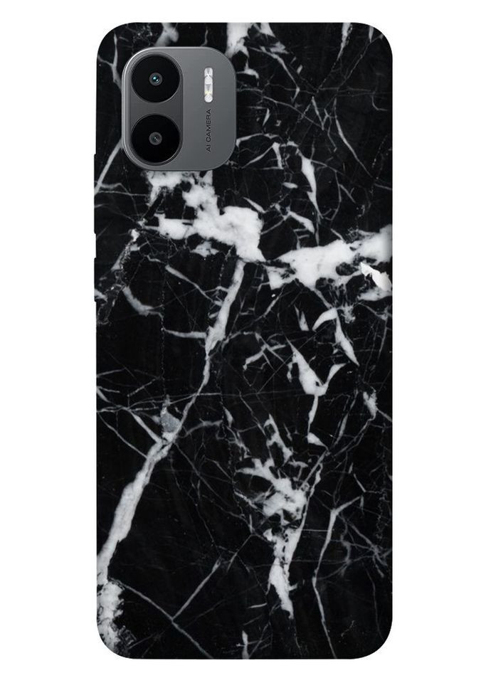 Чехол с принтом для Xiaomi Redmi A1, Redmi A2, для Ксеми, ксиоми редми А1, ксиомиредми А2 Черный мрамор 4 No Brand (339064711)
