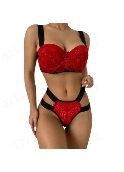 Красный демисезонный женское нижнее белье. красивое качественное женское нижнее белье сексуальный комплект. комплект белья размера s-xl China