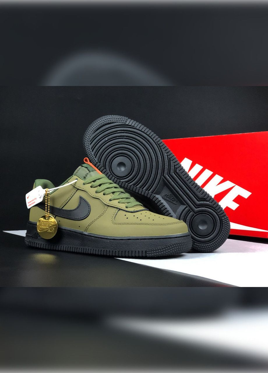 Оливковые (хаки) демисезонные хаки мужские кроссовки No Brand