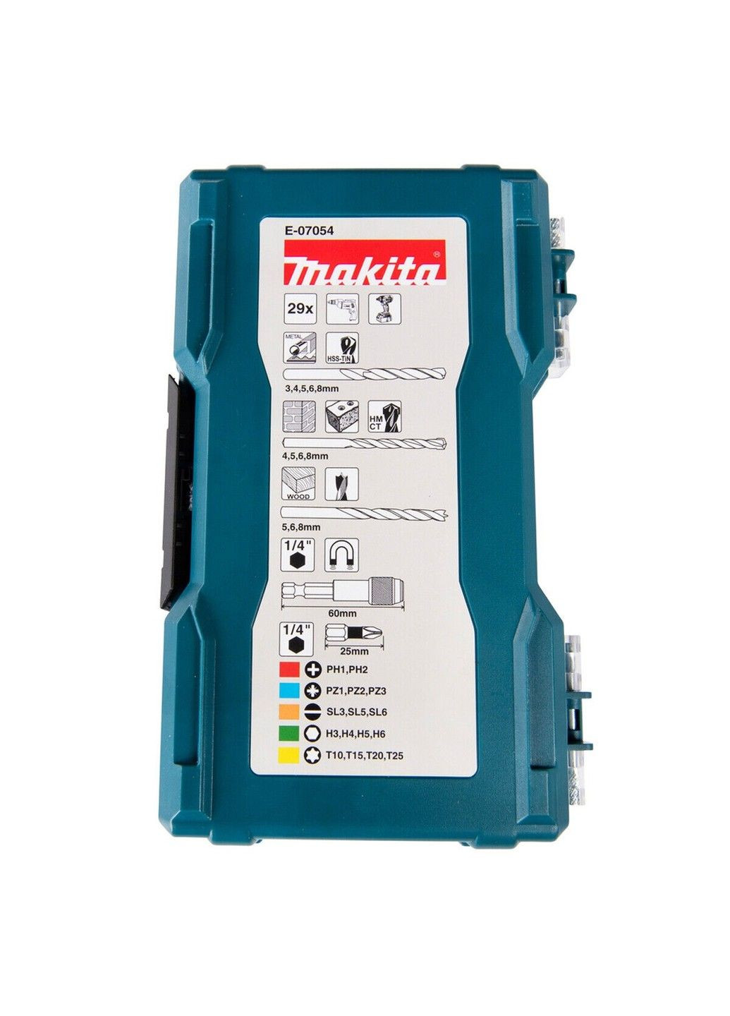 Набор бит и свёрл (29 предметов) E-07054 Makita (322410479)
