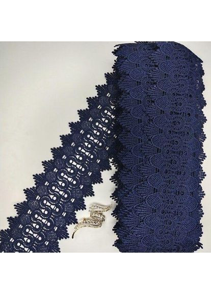 (1 метр) Мереживо макраме Sindtex 9 см колір - синій темний (23 м-Y12169-9) Plus-plus (352752206)