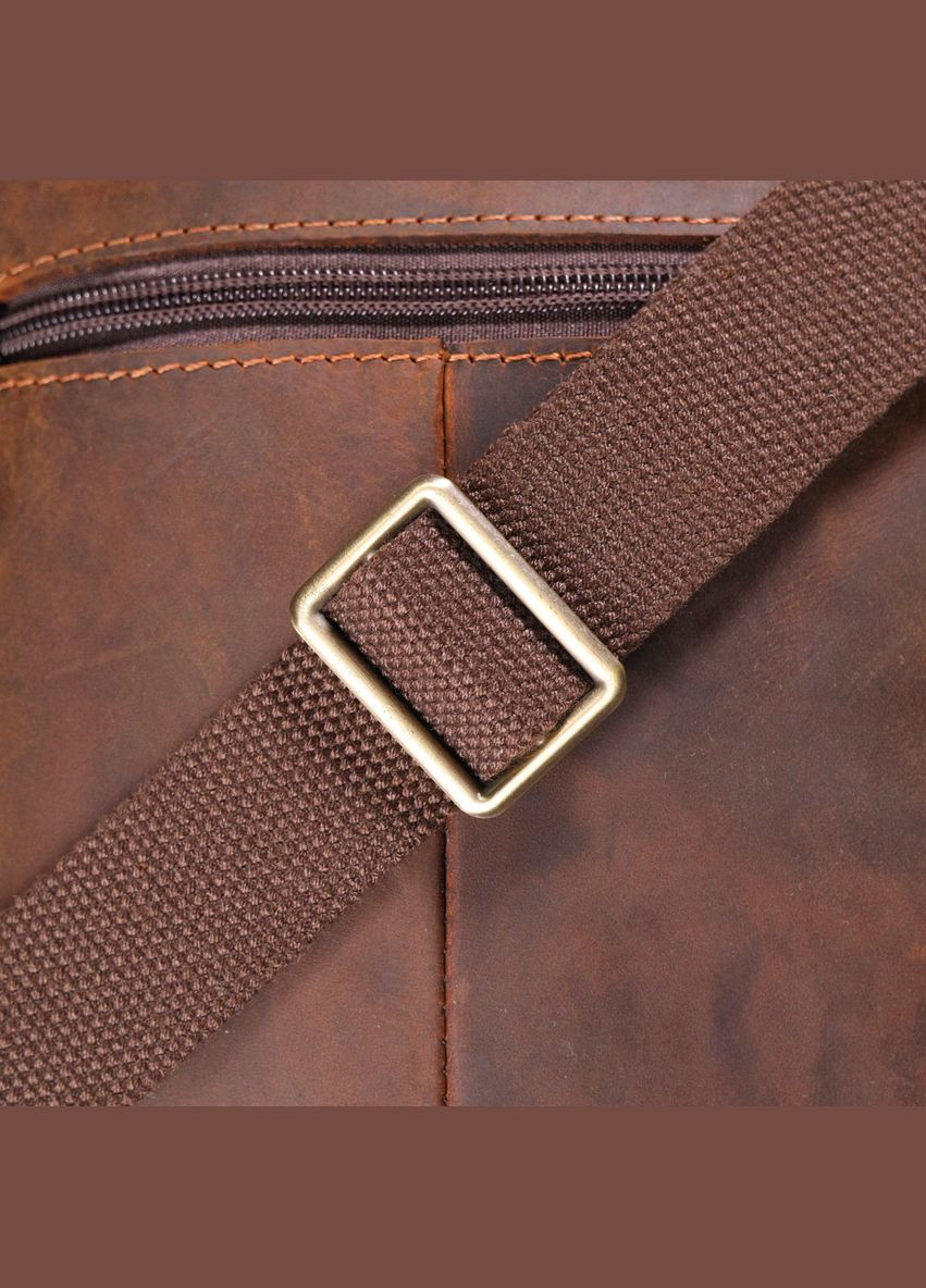 Вінтажна чоловіча сумка з натуральної шкіри 21293 Коричнева Vintage (331907839)