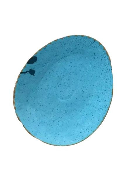 Тарелка овальная Декор Керамика Freedom Blue FB-2622 30х24.5 см голубая Декор Кераміка (368762048)