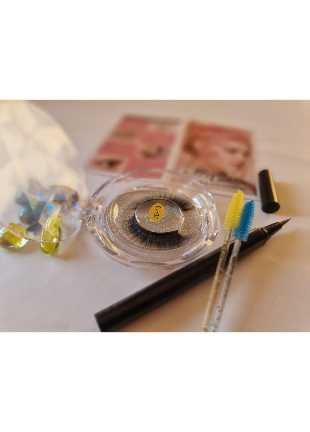 Наращивание многоразовые ресницы Маркер Лайнер подводка для надевания Черная Magnetic Lashes (366668413)