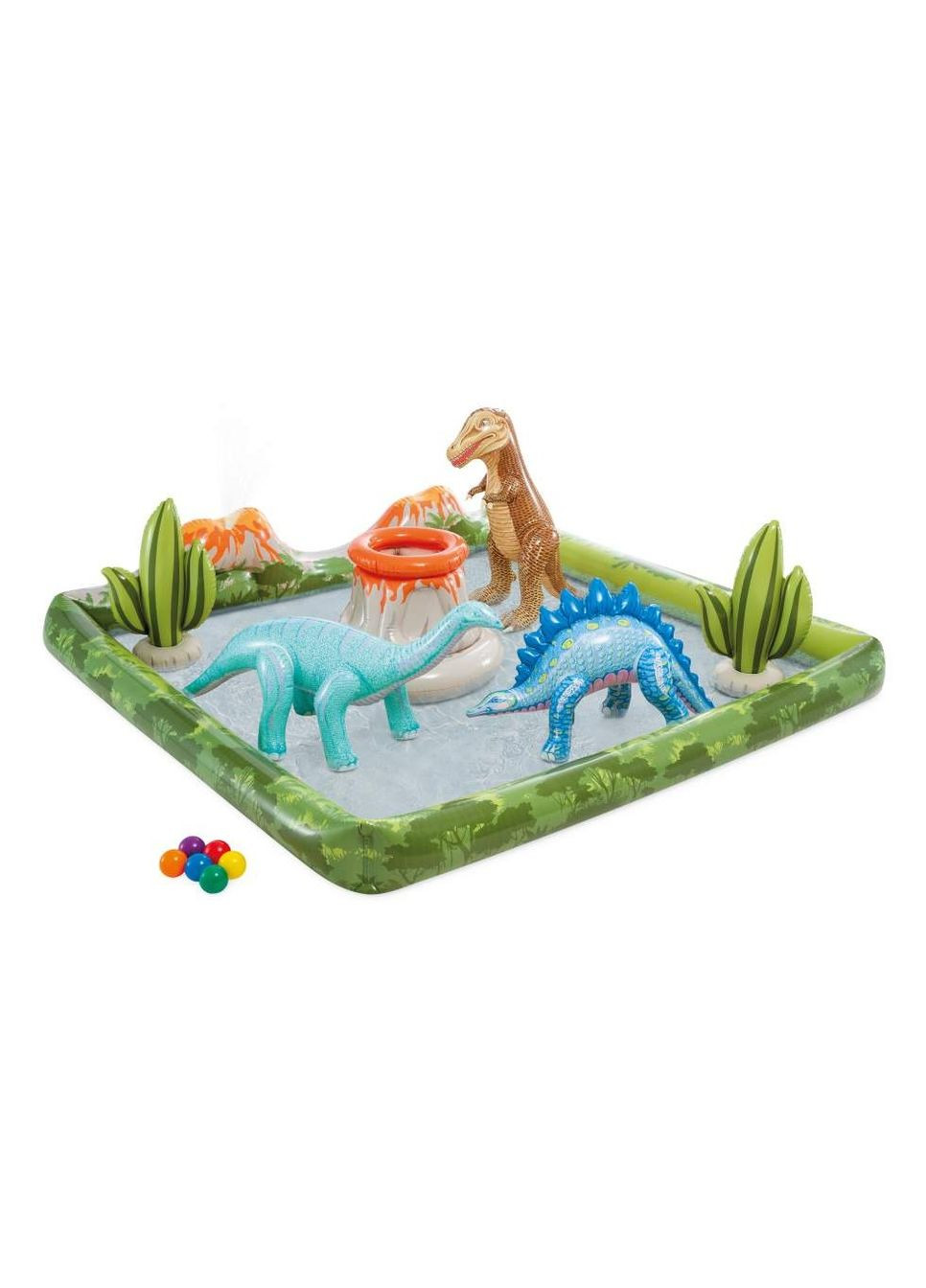 Детский игровой центр "Парк динозавров" 56132. Размером 201x201x36 на 410л Intex (280909396)