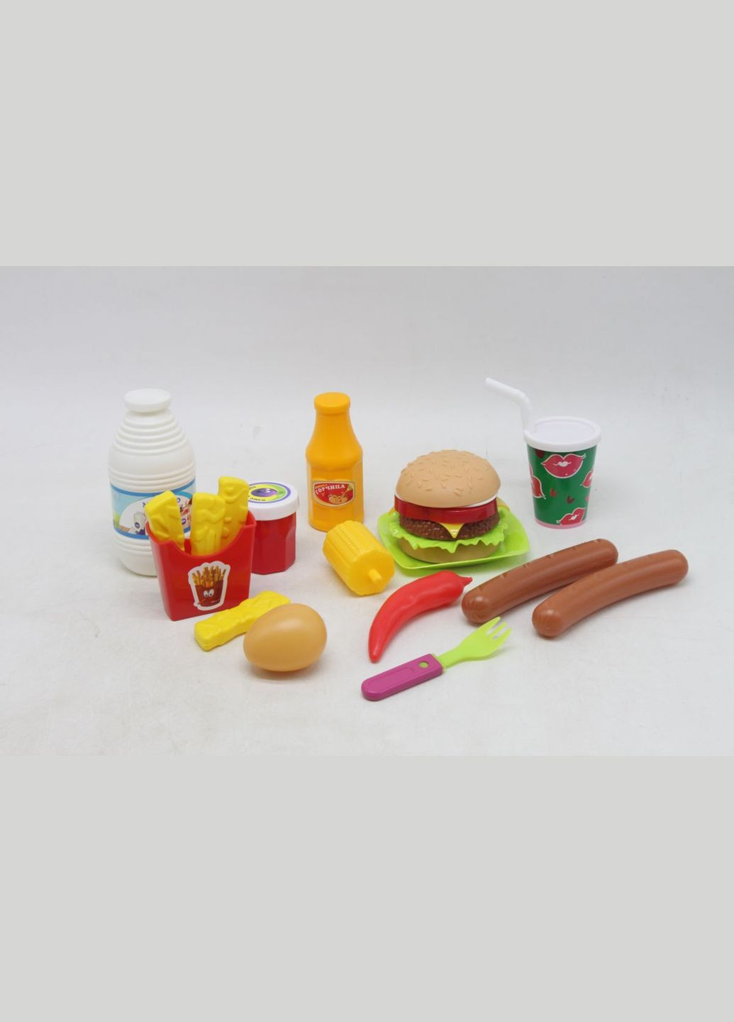 Набор пластиковых продуктов "Фастфуд" Kinderway (290109907)