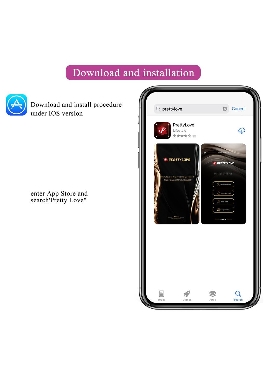 Анальный вибратор Jefferson с электростимуляцией, с приложением,, 9.2 х 3.4 Pretty Love (361670359)