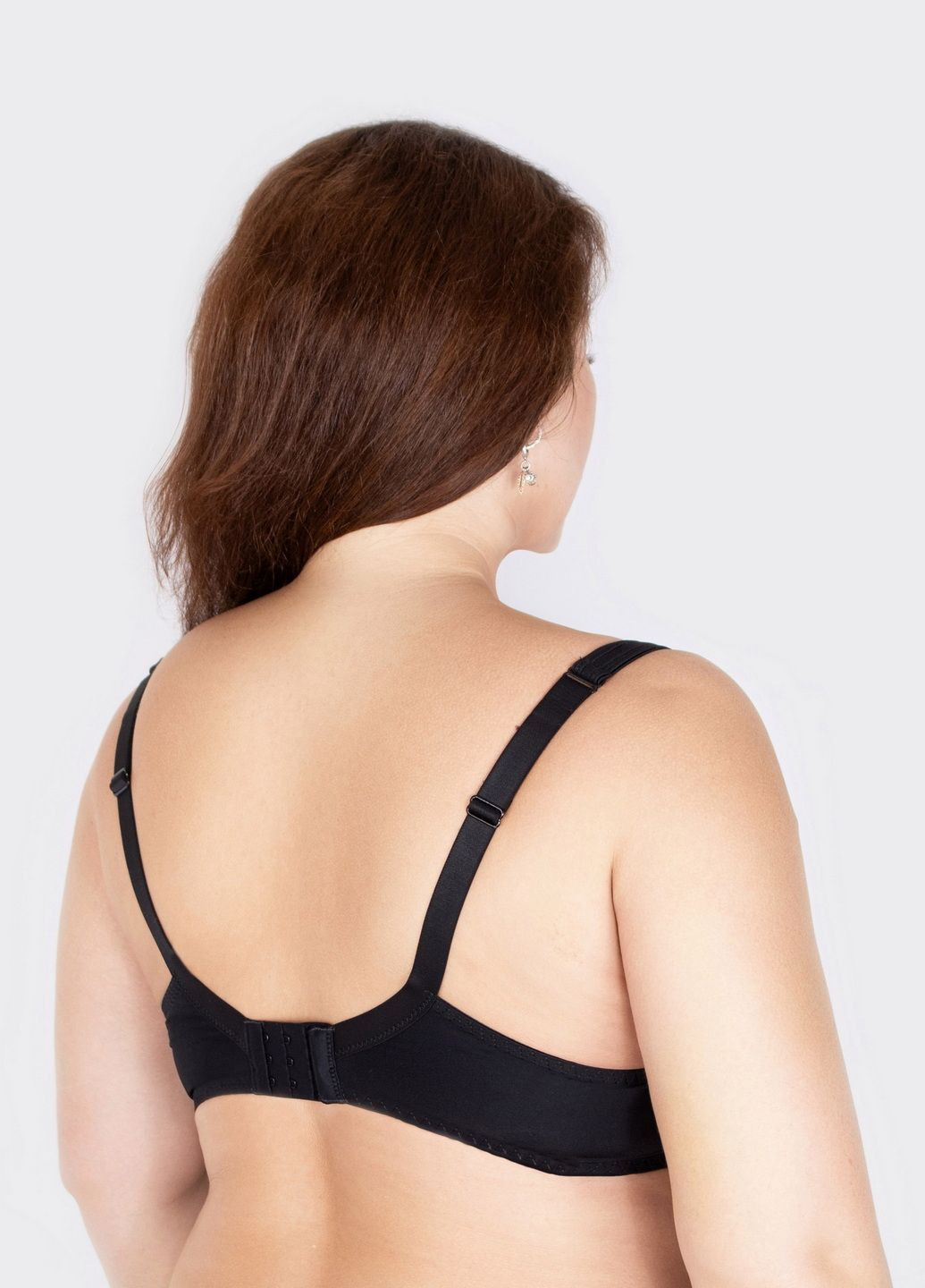 Чёрный бюстгальтер Acousma с косточками кружево