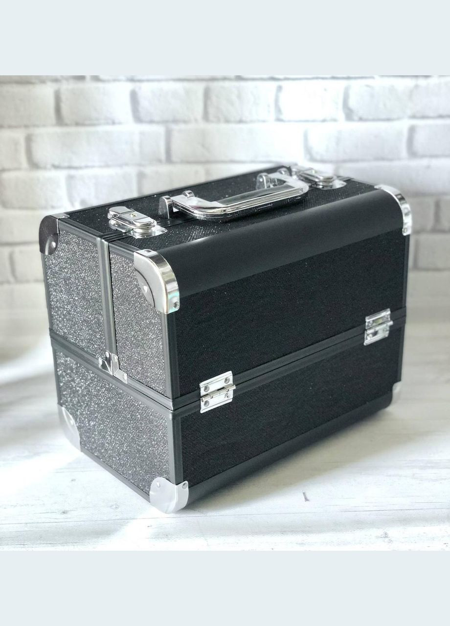 Валіза кейс для мастетра манікюру, візажиста, косметолога з візерунком (метал+пластик) Global Fashion (297922803)