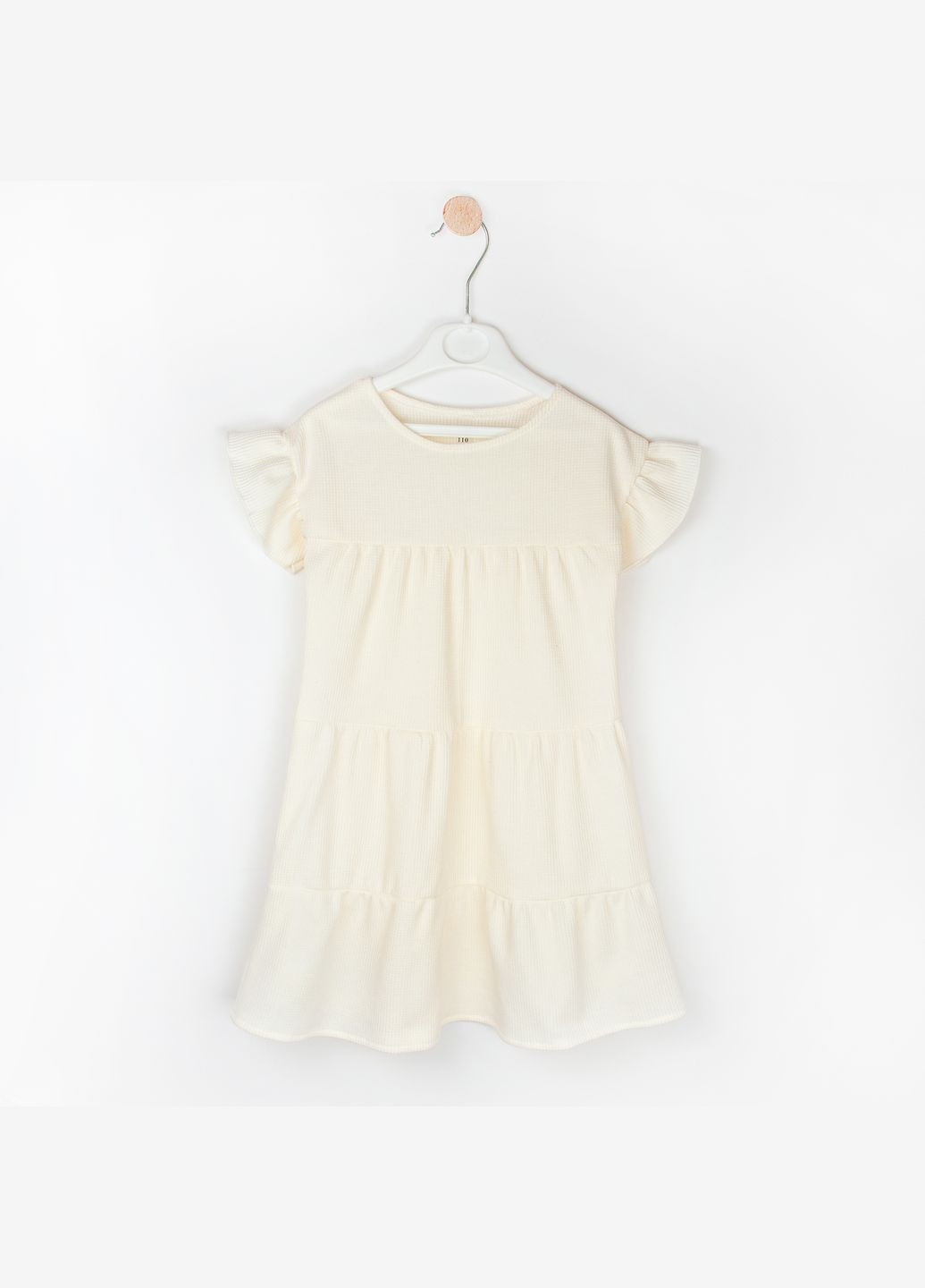 Молочное нежное платье для девочки dexter`s из вафельки dairy молочный dexter's (285267393)