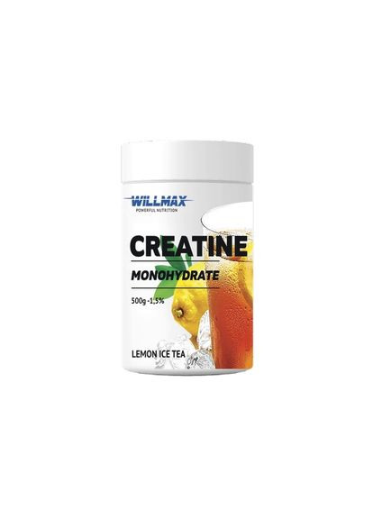 Креатин Creatine Monohydrate, 500 грамм - Лимонный чай Willmax (334706845)