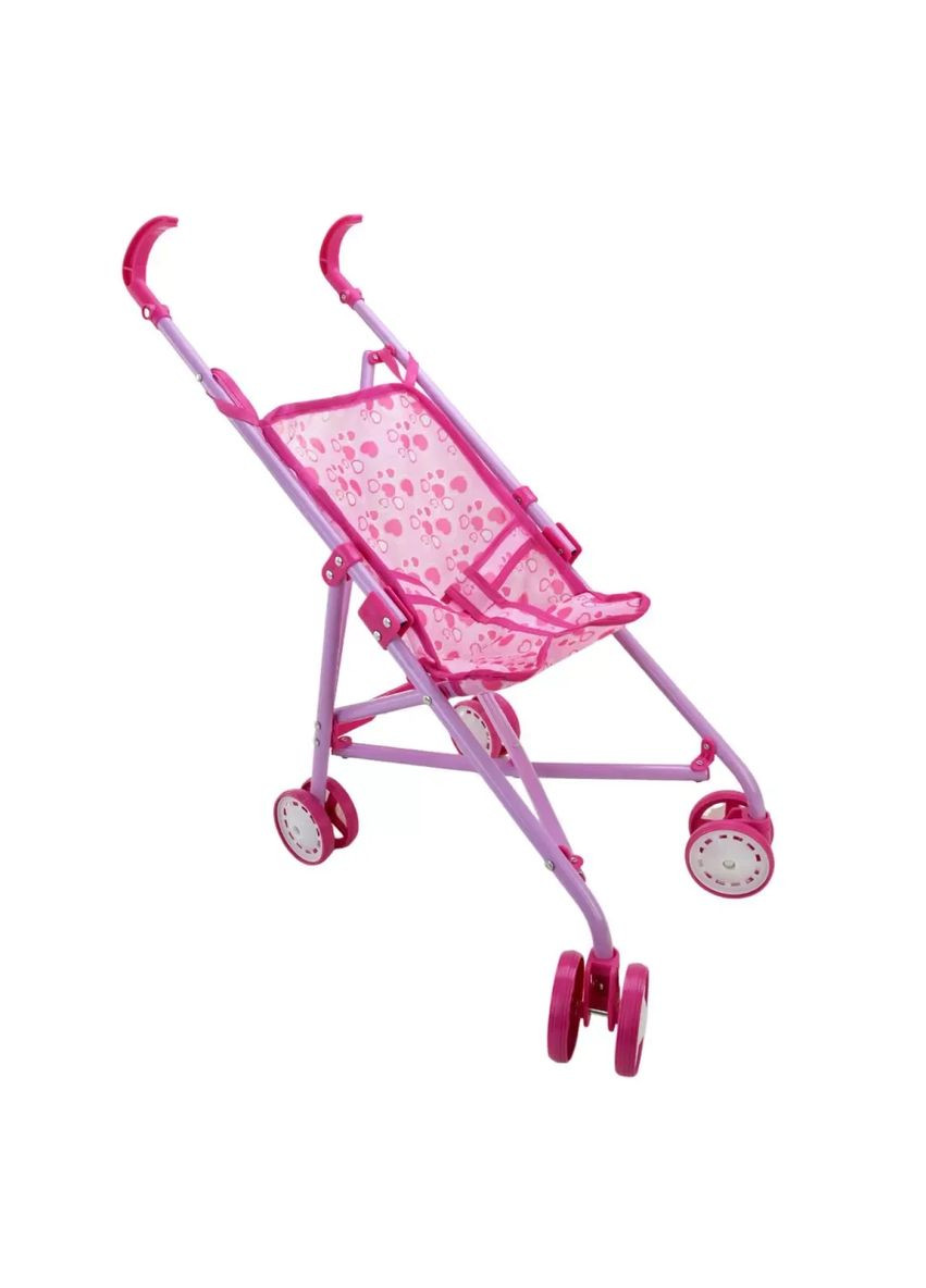 Игрушка коляска трость для куклы 9302W металл складная 8 колес поворотные No Brand (362427598)