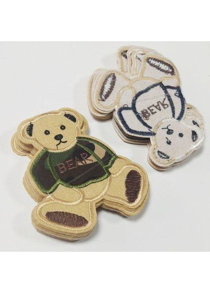 (1 ПК) Термоаппликация, нашивка на одежду 9x10cm "Медвежонок мальчик" Plus-plus (352746704)