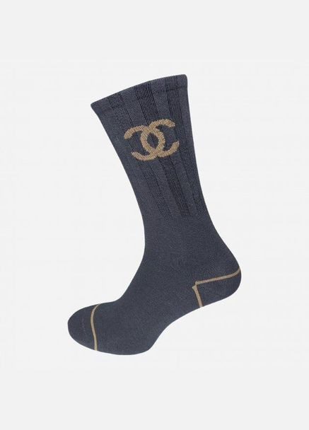 Набір жіночих шкарпеток високих бавовняних Лана Chanel 5 пар Асорті No Brand (278369142)