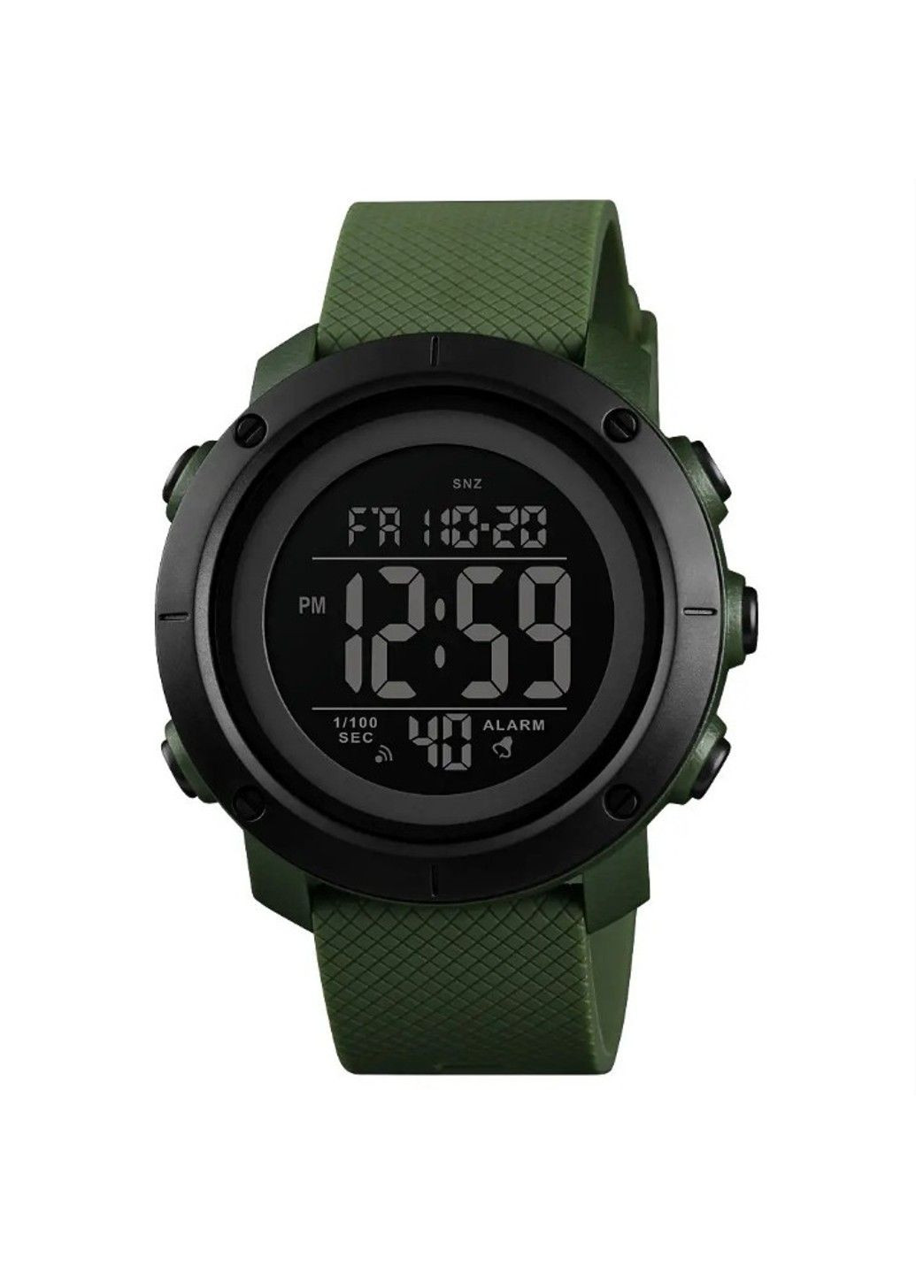 Чоловічий спортивний годинник 1426 Зелені з чорним циферблатом Skmei (314483768)