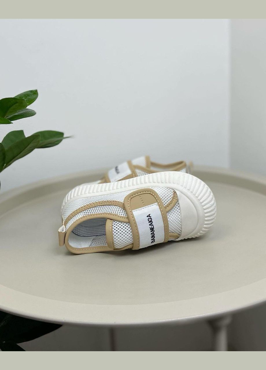 Белые летние детские кроссовки белые 912 No Brand