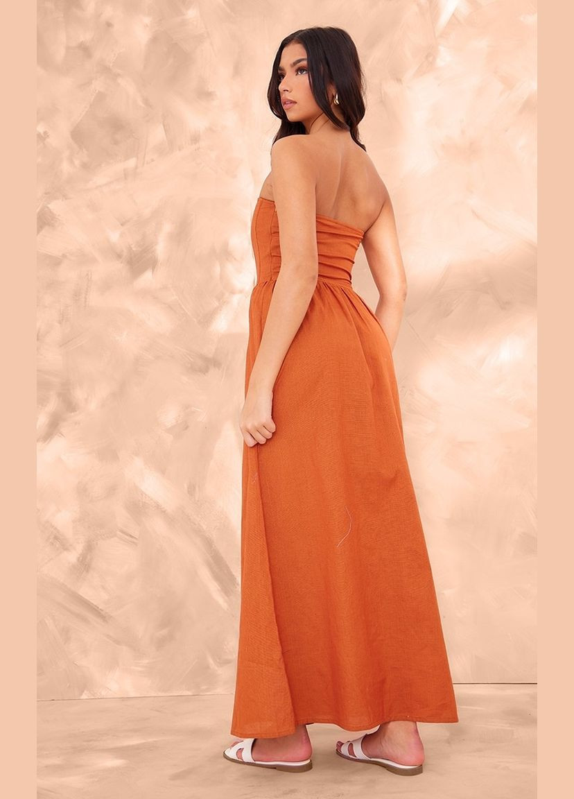 Коричнева сукня PrettyLittleThing