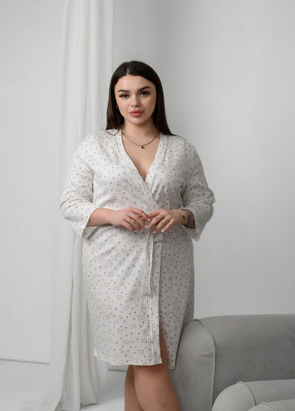 Халат женский на запах N.EL. (322765057)