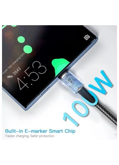 Дата кабель USB-C to USB-C 1.0m 100W black (EXCTT1-CG01) Essager (396679072)