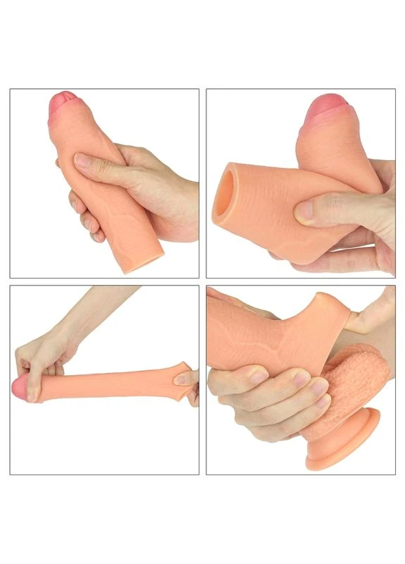 Насадка удлиняющая телесная Revolutionary Silicone Nature Extender Uncircumcised Lovetoy (381047743)