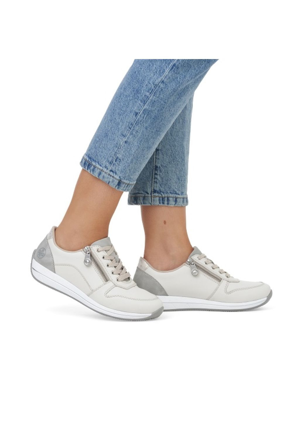 Кросівки (р) Шкіра/Екошкіра 0-1-1-N-1100-80 Rieker бежеві (316575516)