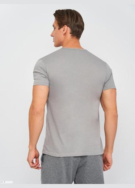 Сіра футболка t-shirt mezza manica girocollo сірий Kappa