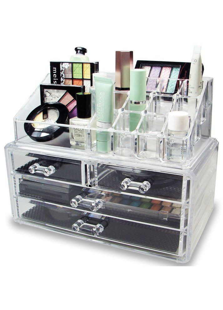 Органайзер дворівневий Kras.A MakeUpBox для зберігання косметики та аксесуарів No Brand (348118997)