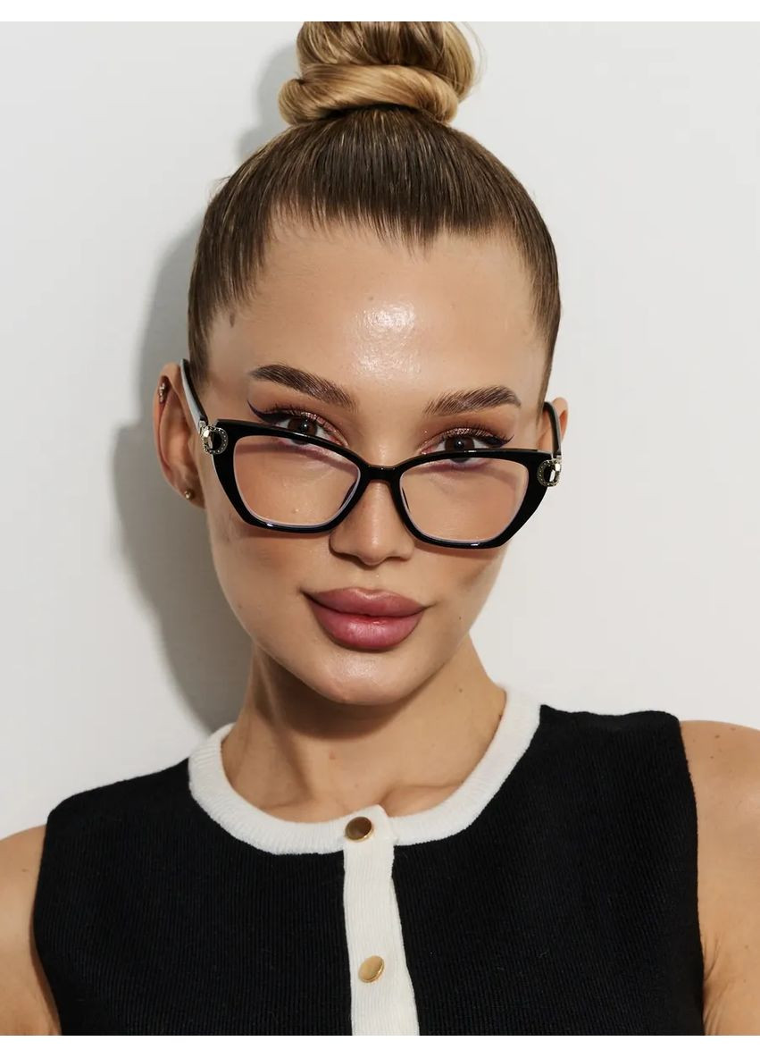 Жіночі класичні окуляри для корекції зору -1.00 біла лінза Verse (369623838)