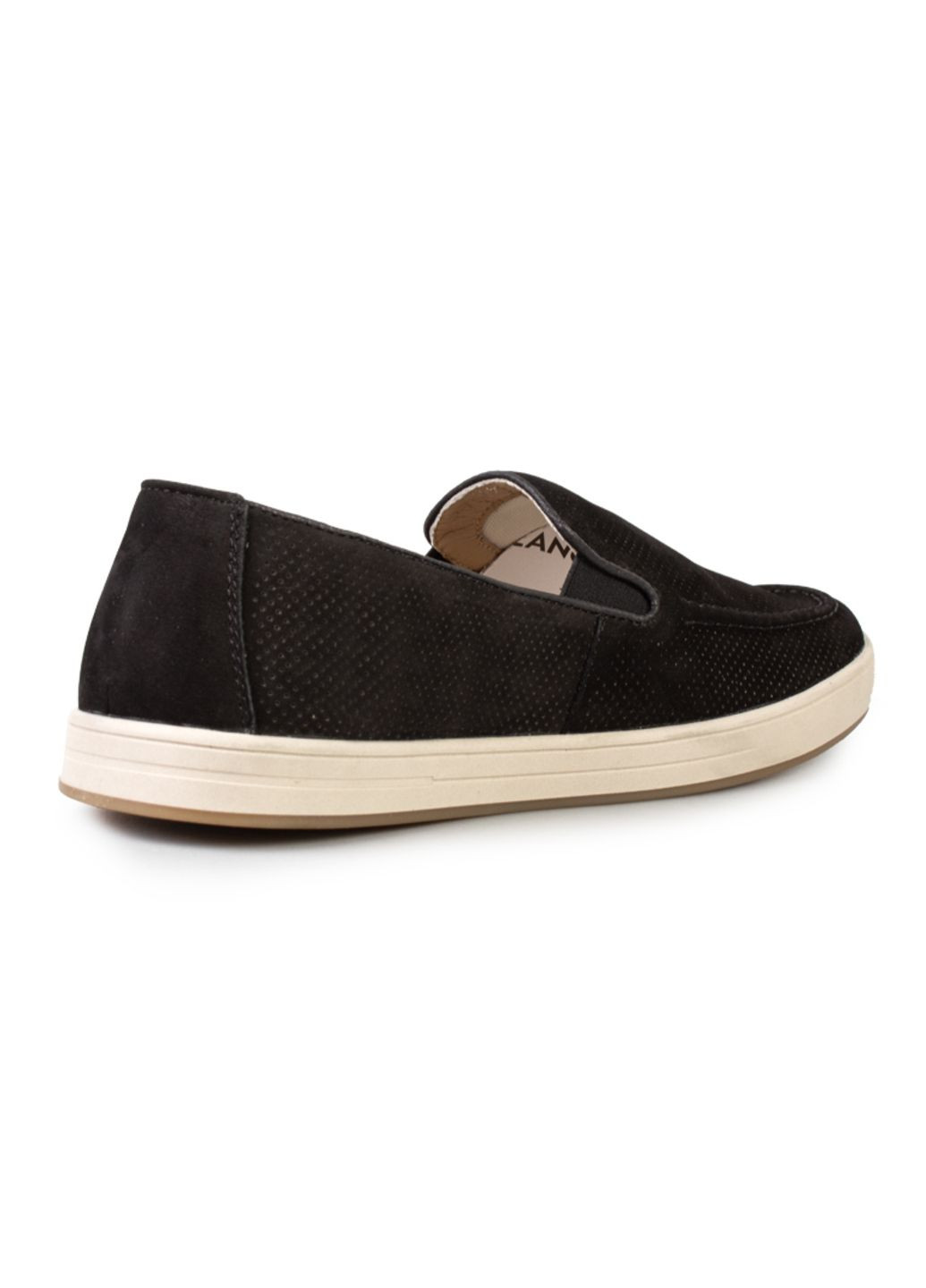 Черные повседневные туфли лоферы мужские бренда 9200468_(2) ModaMilano без шнурков