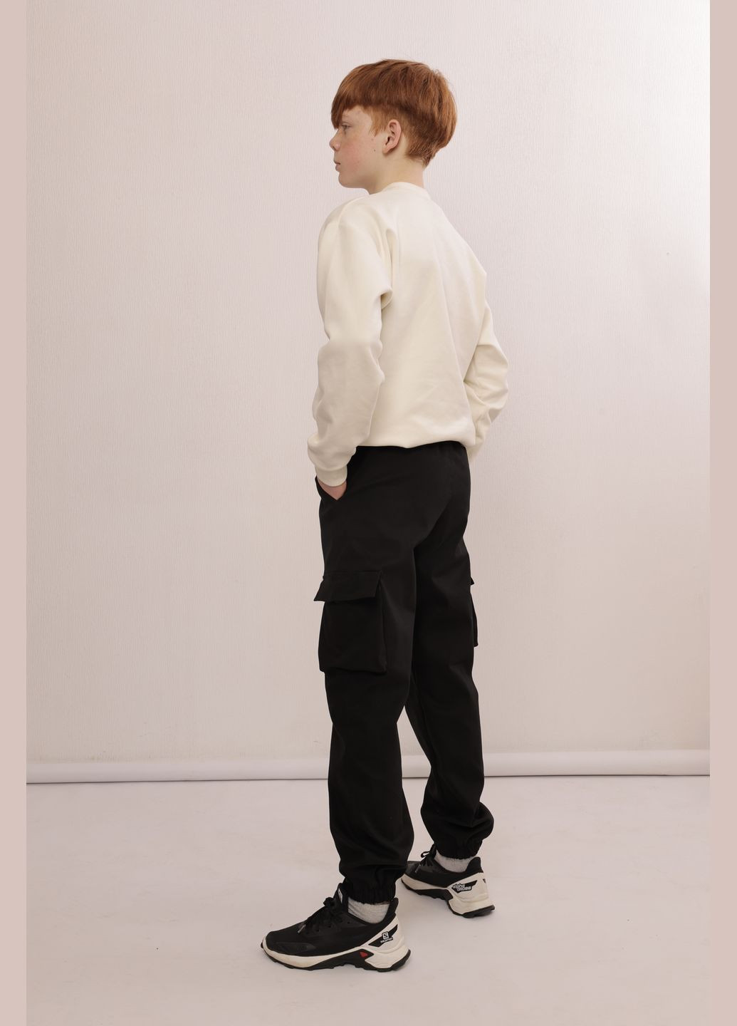 Штани дитячі бавовняні, весняно-літні на хлопчика Polin Line джогери (324271085)