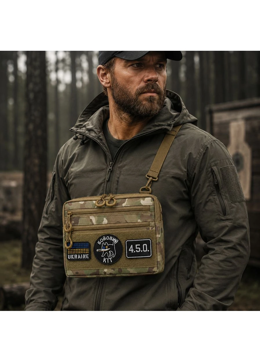 Чоловіча тактична сумка Multicam EDC Cordura 600D, сумка для патчів і шевронів мультікам No Brand (401073020)