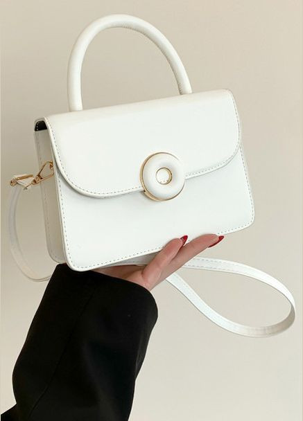 Жіноча сумка 9039 крос-боді біла No Brand (303323112)