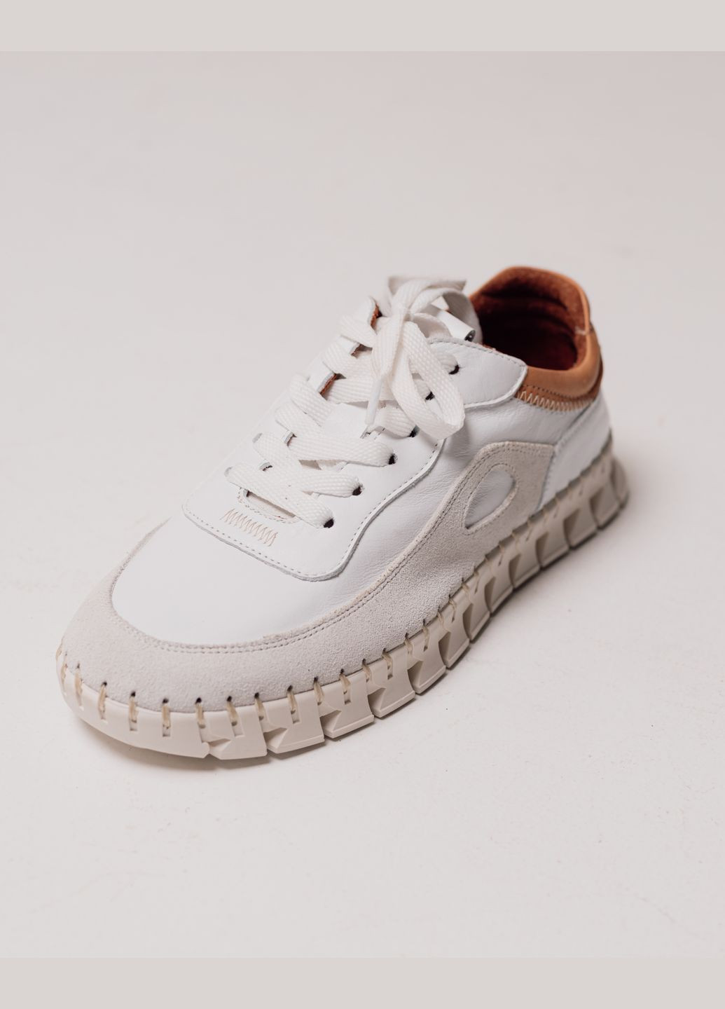 Кросівки шкіра замша Krula білі всесезони (317462575)