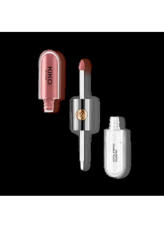 Помада-блиск двостороння рідка помада Unlimited Double Touch 120 Rosy Mauve No Brand (385332452)