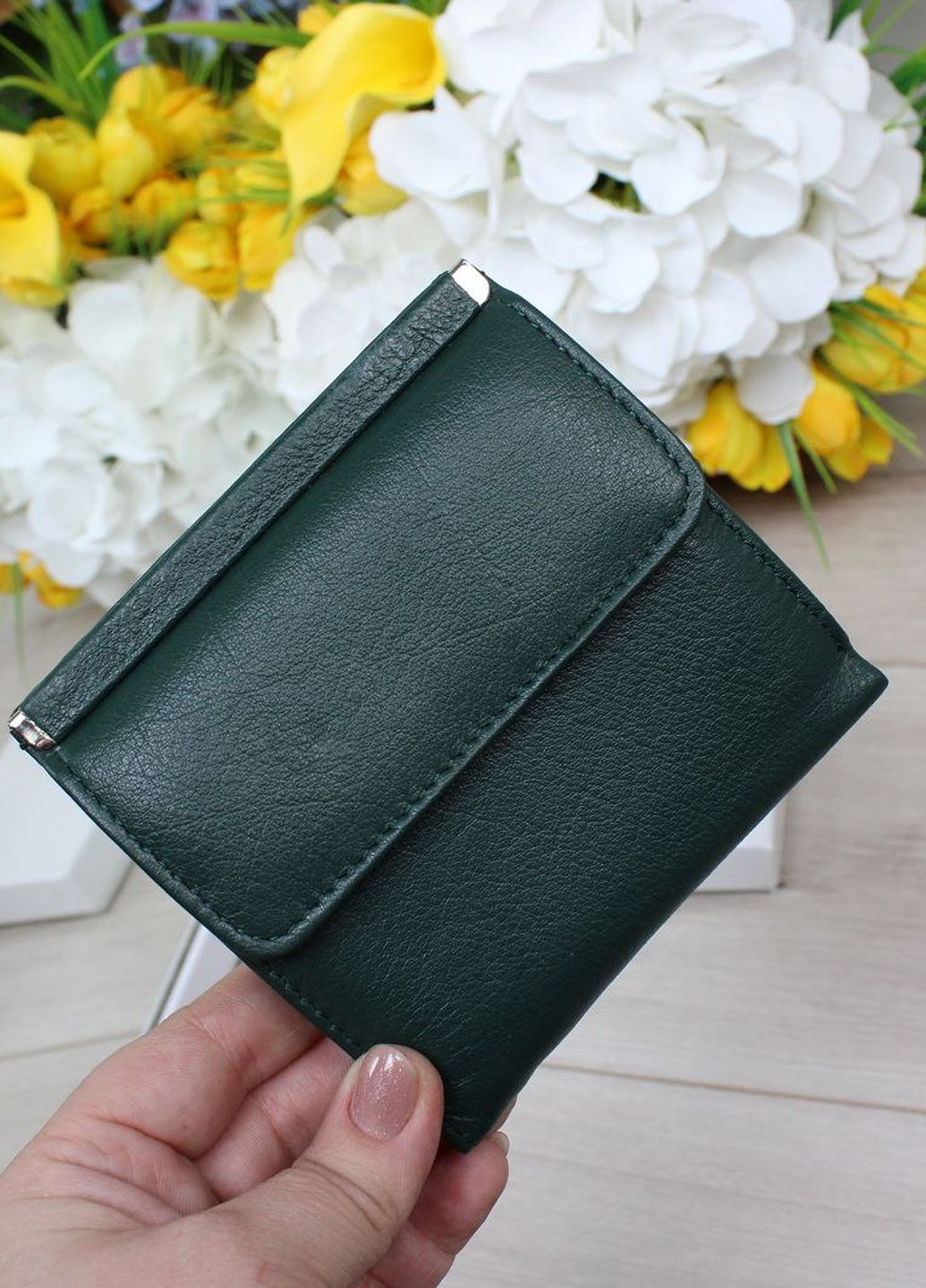 Женский кошелек-бифолд из натуральной кожи Vishnya (322765190)