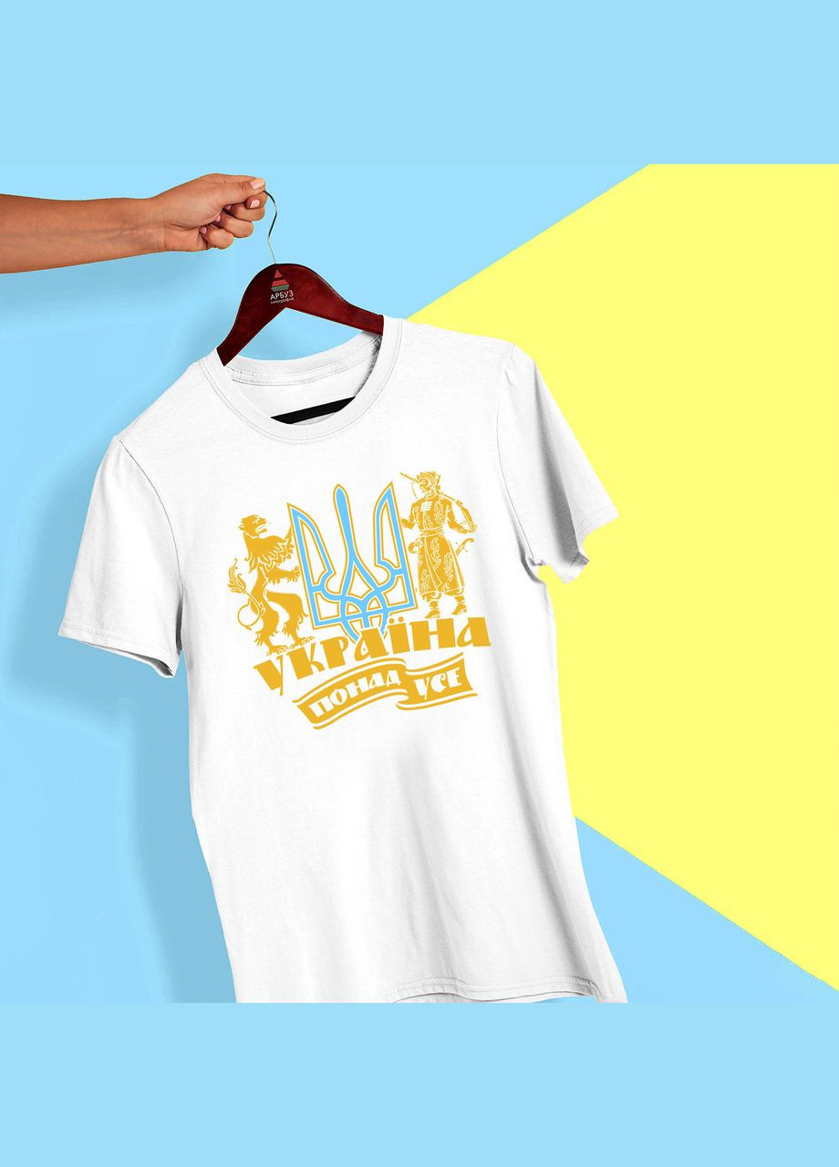 Футболка с принтом "Герб Украины со львом и казаком" Кавун футболка (316289057)