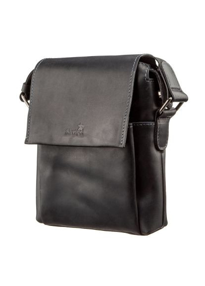 Сумка (11173) Shvigel Шкіряна Чорна (364660027)