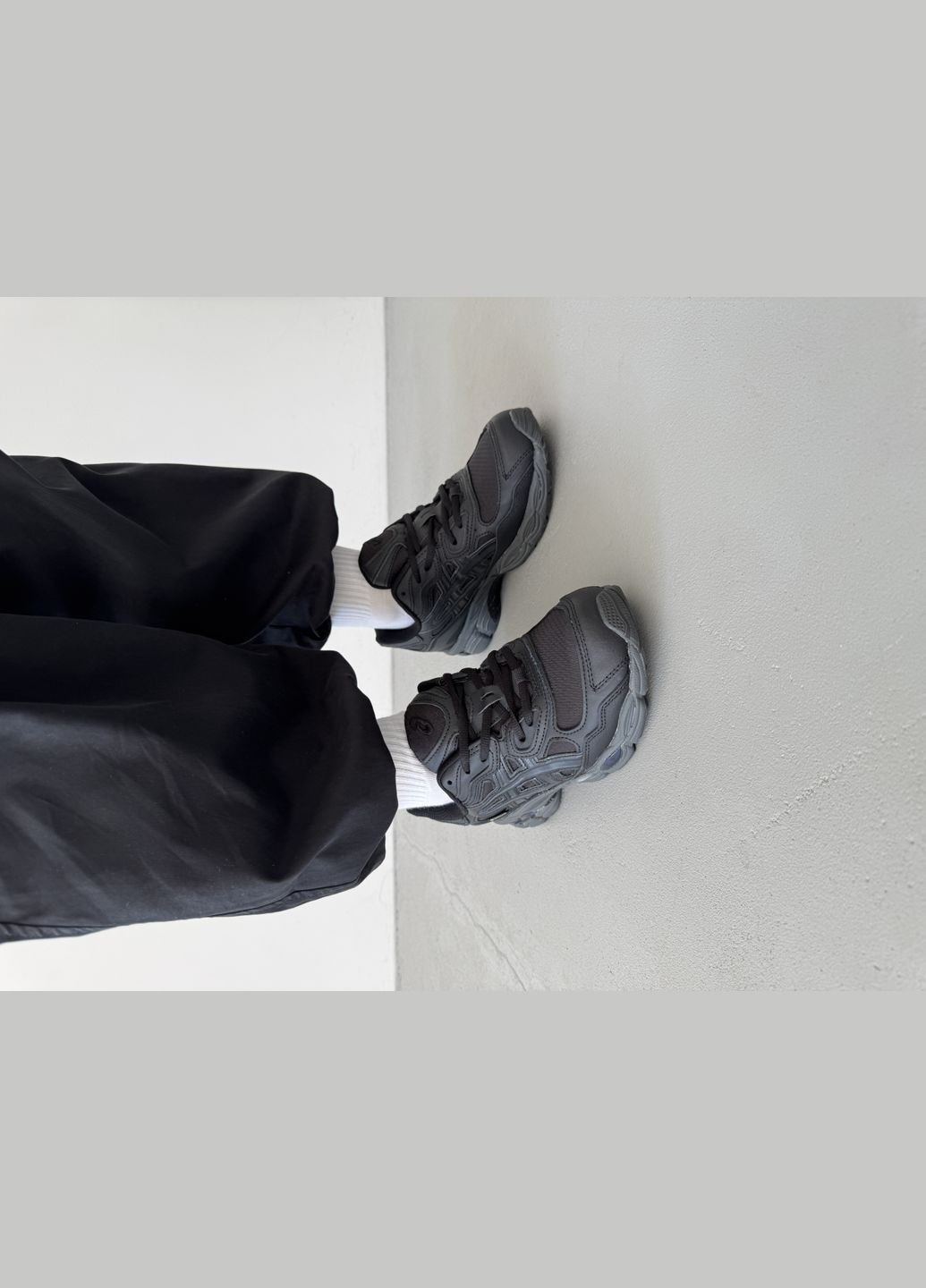 Черные демисезонные кроссовки мужские asics gel-nyc gore-tex black | асикс гель-нюк черные No Brand