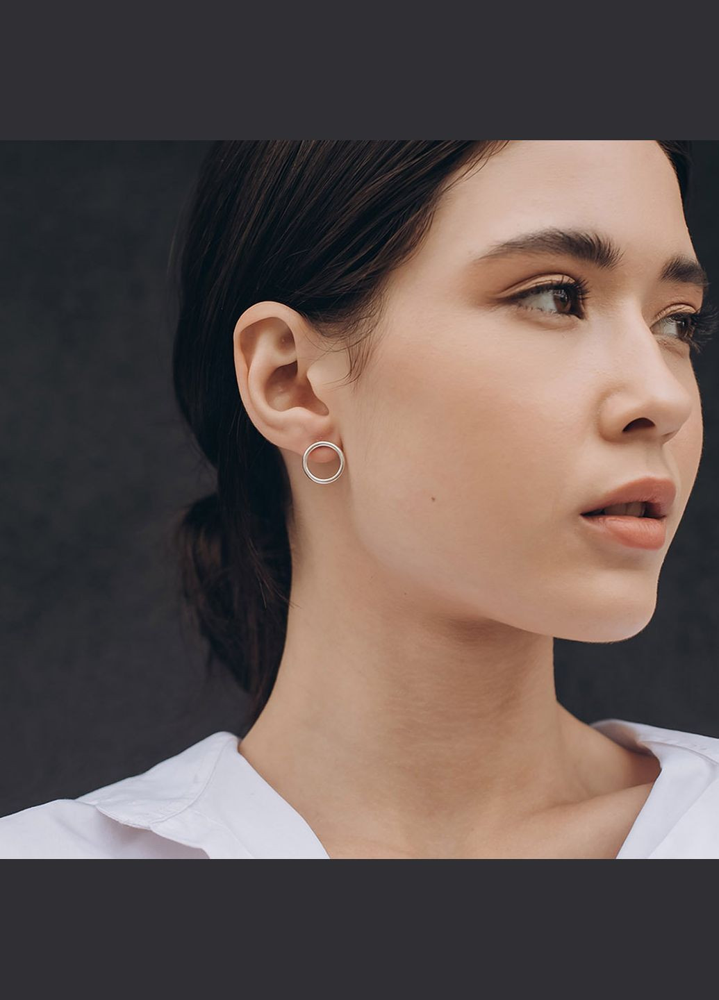 Серебряные серьги Круговорот 1.4 см 122491 Oniks (264644549)