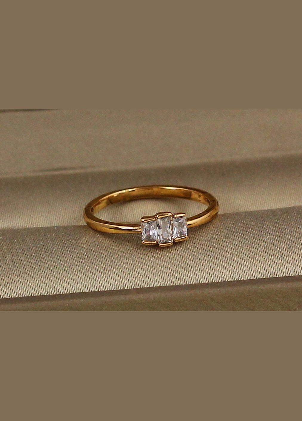 Кольцо Прямоугольники р золотистое Xuping Jewelry (317204549)