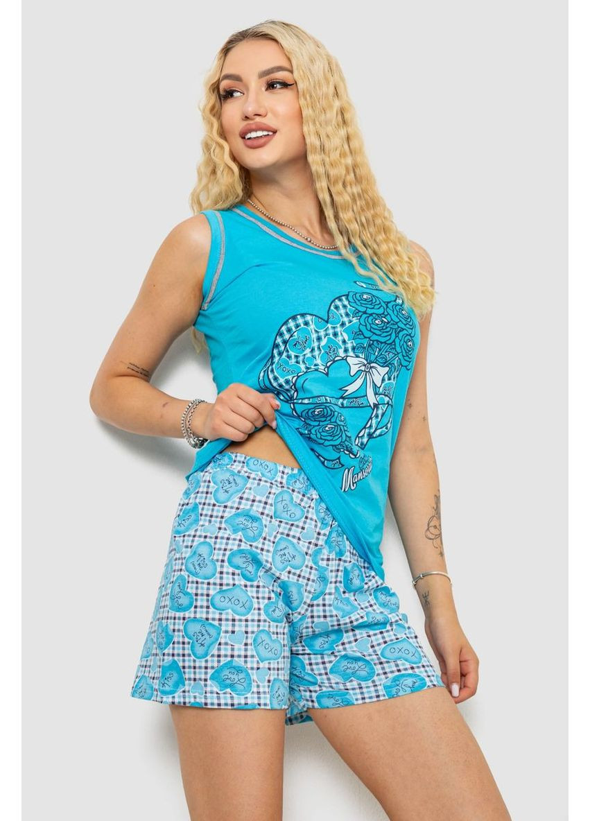 Бірюзова всесезон піжама жіноча Sport Line