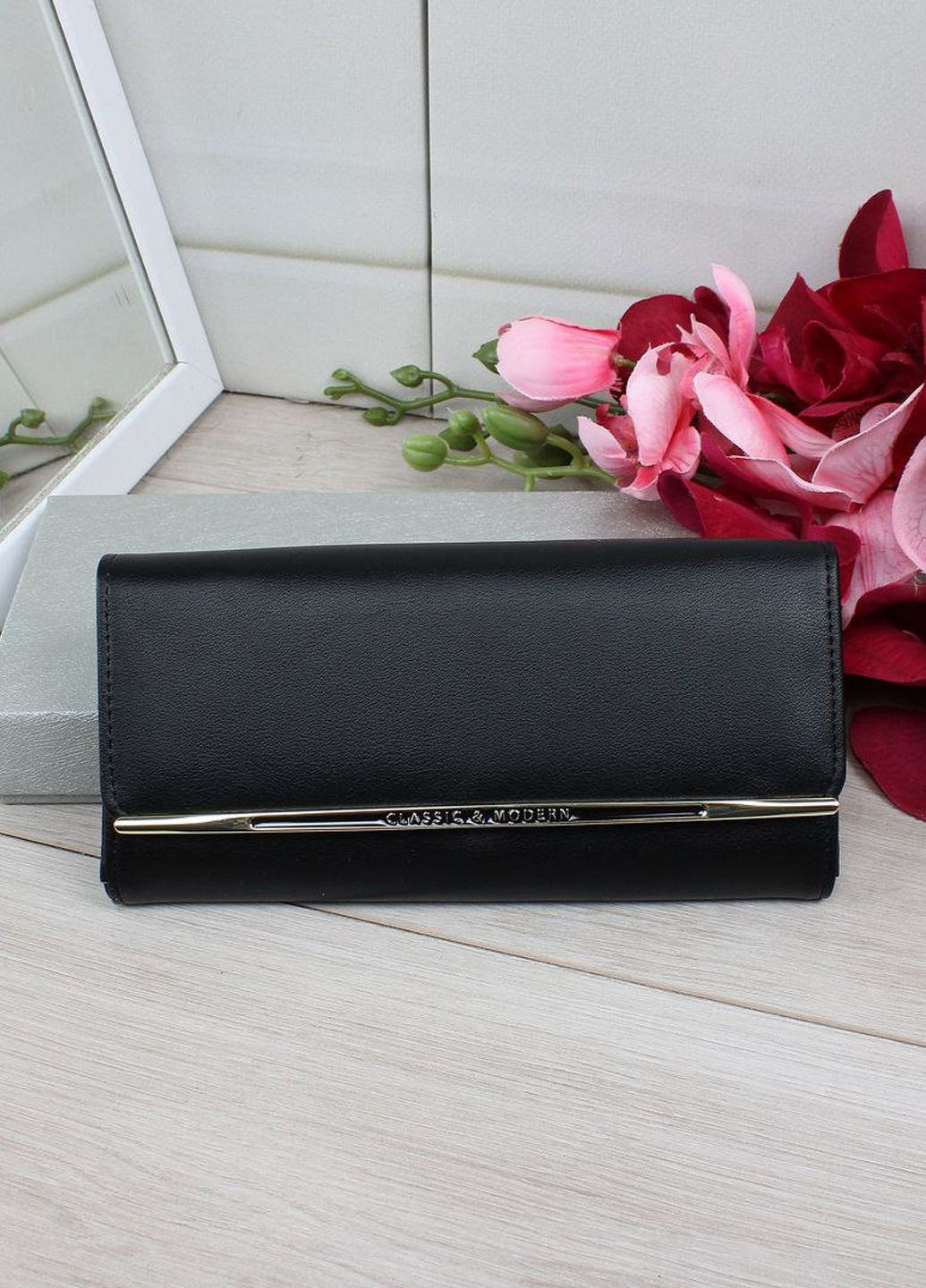 Классический женский кошелек на кнопке Vishnya (322763818)